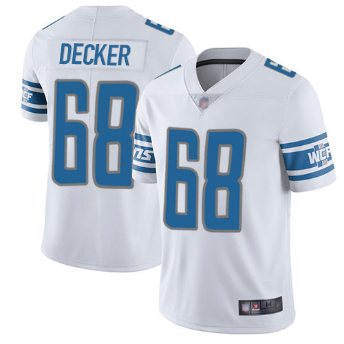 Detroit Lions Limited White Men Taylor Decker Road Jersey NFL Football #68 Vapor Untouchable->youth nfl jersey->Youth Jersey